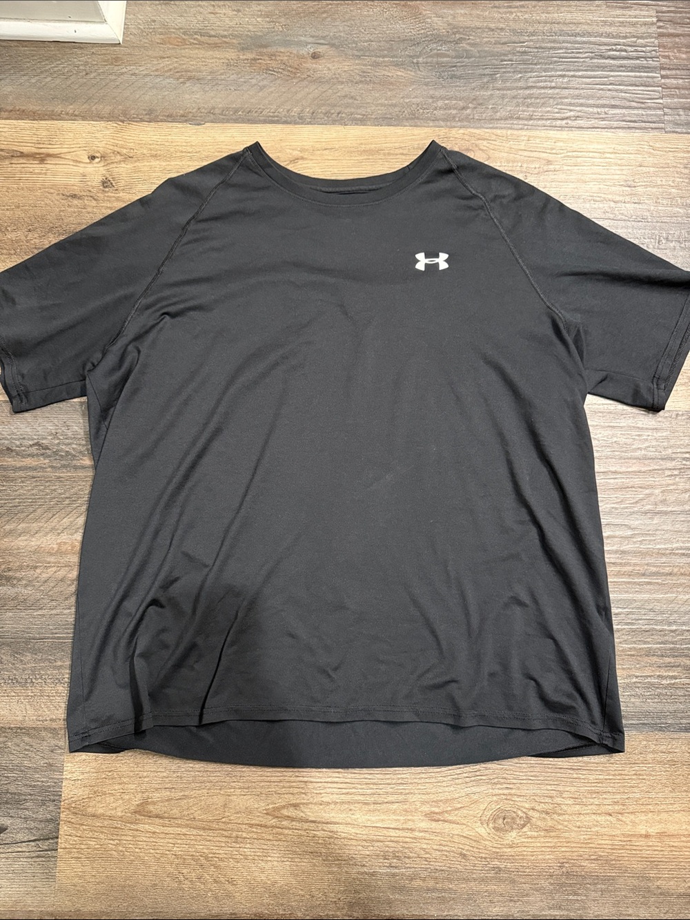 Under Armour Black Short-Sleeve Performance Tee with Logo